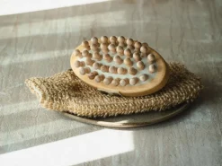 Anti-Cellulite Bürste ca. 13,5 x 7 cm, Buchenholz