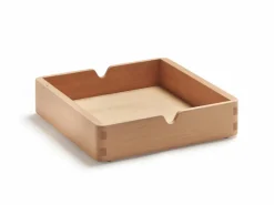 Aufbewahrungsbox Vaso, B 28 x T 28 x H 6,4 cm, Buche
