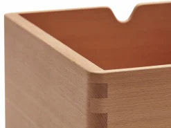 Aufbewahrungsbox Vaso, B 28 x T 28 x H 6,4 cm, Buche