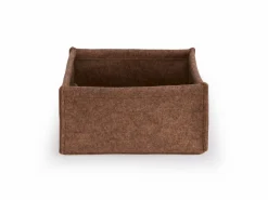 Aufbewahrungskorb aus Wollfilz, braun 30 x 30 x 15 cm