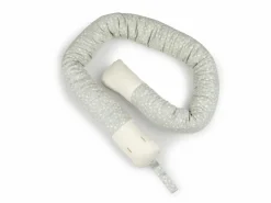 Baby- & Kinderschlafschlange, Julie blaugrau, 10 x 200 cm, Bezug: 100 % Baumwolle, Füllung: 100 % Naturlatex, GOTS