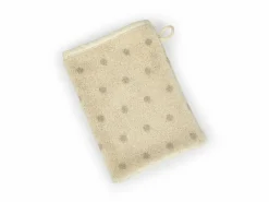 Baby-Waschhandschuh Pünktchen, natur, 17 x 24 cm, 100 % Baumwolle, GOTS