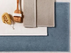 Badematte ANEA beige, 50 x 80 cm, 100 % Baumwolle, GOTS