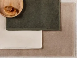 Badematte ANEA beige, 50 x 80 cm, 100 % Baumwolle, GOTS