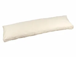 Überzug für großes Stützkissen, BW-Satin, natur, 30 x 120 x 8 cm, GOTS