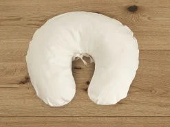 Überzug für Halbmondkissen, BW-Satin, natur, 38 x 35 x 6 cm, 100 % Baumwolle, GOTS