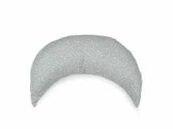 Überzug für Stillkissen Mond, Julie blaugrau, 40 x 60 cm, 100 % Baumwolle, GOTS