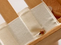 Bett Jukai Pur, mit Stegbetthaupt, inkl. integriertem Lattenrost, 180 x 200 cm, Buche