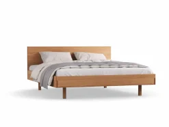 Bett Tesoro mit Holzbetthaupt, 180 x 200 cm, Buche