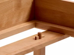 Bett Tesoro mit Holzbetthaupt, 180 x 200 cm, Buche