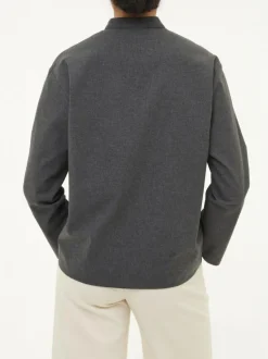 Bluse aus Bio-Baumwolle, 02 anthrazit melange, 38, GOTS