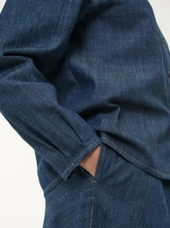 Bluse aus Bio-Baumwolle, 36 dark denim, 38, GOTS