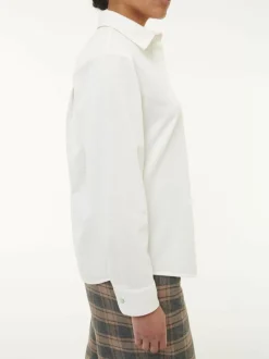 Bluse aus Bio-Baumwolle, 12 offwhite, 38, GOTS