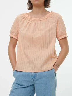 Bluse aus Bio-Baumwolle, 25 peach, S, GOTS