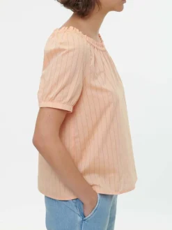 Bluse aus Bio-Baumwolle, 25 peach, S, GOTS