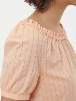 Bluse aus Bio-Baumwolle, 25 peach, S, GOTS