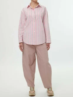 Bluse aus Bio-Baumwolle, 41 rose/multistreif, 38, GOTS