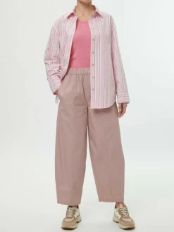 Bluse aus Bio-Baumwolle, 41 rose/multistreif, 38, GOTS