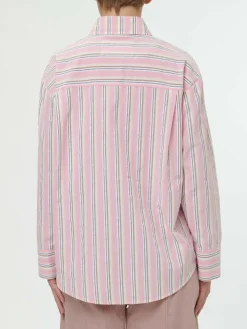 Bluse aus Bio-Baumwolle, 41 rose/multistreif, 38, GOTS