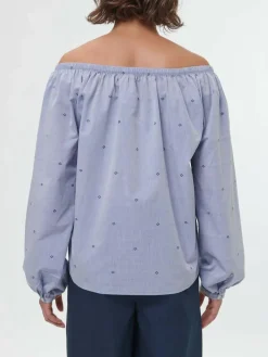 Bluse aus Bio-Baumwolle, 88 vintage-tupfen, 38, GOTS