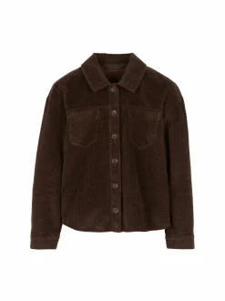 Blusenjacke Cord aus Bio-Baumwolle, 95 kakao, 38, GOTS