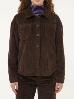 Blusenjacke Cord aus Bio-Baumwolle, 95 kakao, 38, GOTS