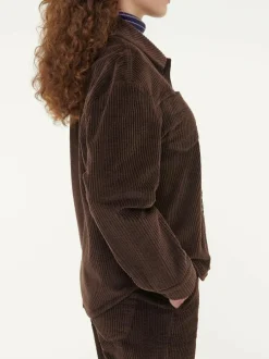 Blusenjacke Cord aus Bio-Baumwolle, 95 kakao, 38, GOTS