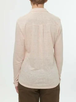 Blusenshirt aus Bio Leinen, 26 pfirsich pastell, 38, GOTS