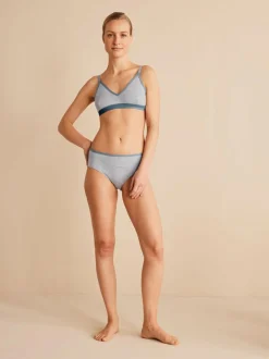 Bustier, 100 % Bio Baumwolle, 04 grau melange, 85A