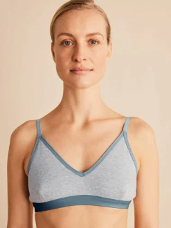Bustier, 100 % Bio Baumwolle, 04 grau melange, 85A