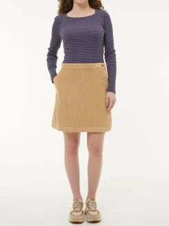 Cordrock aus Bio-Baumwolle, 18 weizen, 38, GOTS