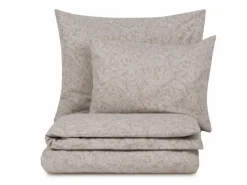 Deckenüberzug CAMILLO, sand, 140 x 200 cm, 100 % Baumwolle, Jacquard, GOTS