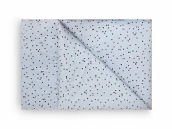 Deckenüberzug ELLA Pur, hellblau/pflaume, 140 x 200 cm, 100 % Baumwolle, Satin, GOTS