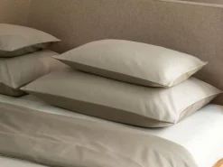 Deckenüberzug ILVA, oliv/salbei, 140 x 200 cm, 100 % Baumwolle, Flanell, GOTS