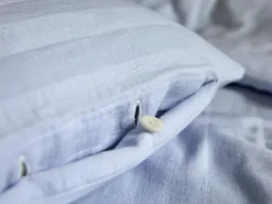 Deckenüberzug MAXI, himmelblau, 80 x 80 cm, 100 % Baumwolle, Crincle, GOTS, NATURTEXTIL BEST