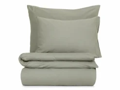 Deckenüberzug SARAH, olive, 140 x 200 cm, 100 % Baumwolle, Jersey, GOTS