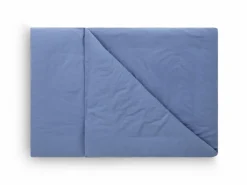 Deckenüberzug VIVIEN, blau, 140 x 200 cm, 100 % Baumwolle, Musselin, GOTS