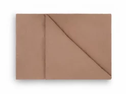 Deckenüberzug VIVIEN, nougat, 140 x 200 cm, 100 % Baumwolle, Musselin, GOTS