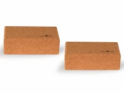 2er Set Yogablock aus Kork, 22,5 x 12 x 7,5 cm