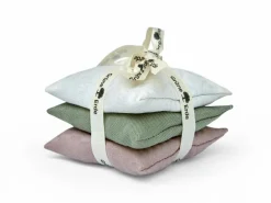 3er-Set Lavendelkissen, 8 x 8 cm, Füllung: 100 % Lavendel, Lavendel kbA