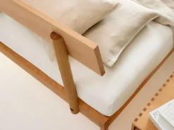 Familienbett Jukai Pur, mit Stegbetthaupt, inkl. Lattenrost, 250 x 200 cm, Buche