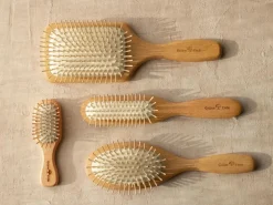 Haarbürste klein, ca. 11,5 cm, Buchenholz, Naturkautschuk