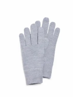 Handschuhe aus Alpakawolle, 32 lichtblau melange, one size