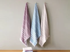 Handtuch mit Fransen, granatapfel, 50 x 100 cm, 100 % Baumwolle, GOTS