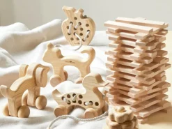 Holzbausteine in Buche