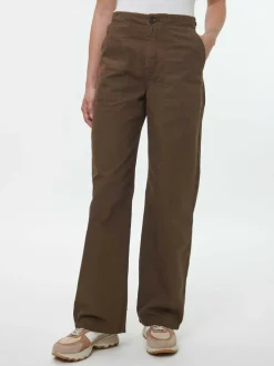 Hose aus Bio-Baumwolle, 49 black olive, 38, GOTS