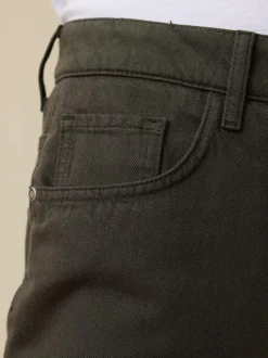 Hose aus Bio-Baumwolle, 49 black olive, 38, GOTS