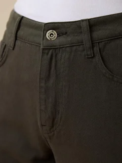 Hose aus Bio-Baumwolle, 49 black olive, 38, GOTS