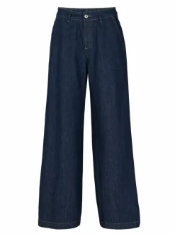 Hose aus Bio-Baumwolle, 36 dark blue denim, 38, GOTS