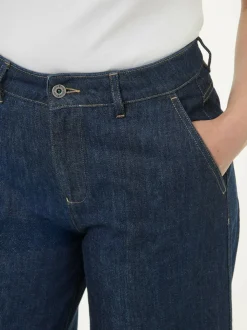 Hose aus Bio-Baumwolle, 36 dark blue denim, 38, GOTS